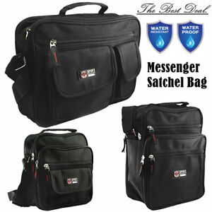 Mens Waterproof Business Crossbody Briefcase Messenger Bag Shoulder Satchel Bags