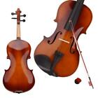 New 4/4 Natural Acoustic Violin Set + Case+ Bow + Rosin For  Christmas Day Gift