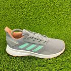 Adidas Duramo 9 Boys Size 6Y Gray Orange Athletic Running Shoes Sneakers BB7063