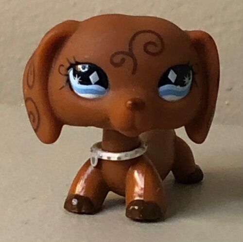 Littlest Pet Shop Lps Dachshund 640 Blue Diamond Eyes Hasbro Figure