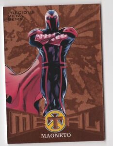 Magneto 2018 Fleer Ultra X-Men Precious Metal Gems PMG Card #MB6 Bronze /199