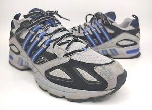 2005 Adidas 749435 Mens Trail Running Sneakers Gray Black Blue Men's Size 11
