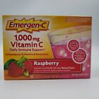 Emergen-C 1000mg Vitamin C Immune 30 Raspberry Powder Drink Mix Packets Exp-4/25
