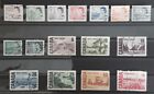 Canada 1967 QEII  Definitives complete set of 16 used stamps SG 579 - 590