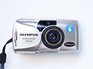 Olympus Stylus  Epic Zoom 80 MJU II 35mm Point & Shoot Camera  - Tested