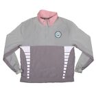 Pink Dolphin  Zip Nylon Windbreaker Pullover Jacket Men's Size 2XL XXL Gray Pink