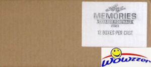 2021 leaf Memories College Football Factory Sealed HOBBY 12 Box CASE-84 AUTOS!