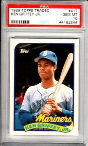 1989 Topps Traded #41 Ken Griffey Jr PSA 10 Perfectly centered
