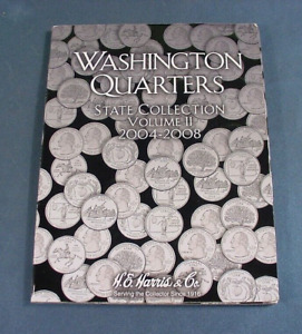 Washington Quarters State Collection Book 2004-2008 Volume II Album 60 Coins