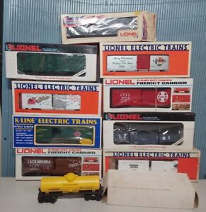 MIXED LOT OF 10 LIONEL TRAINS O SCALE FREIGHT CARS (MIXED ROADNAMES) #70