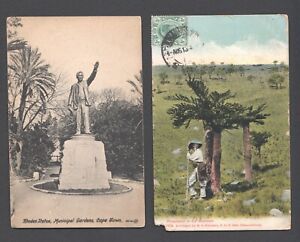 SOUTH AFRICA 1909 CAPE OF GOOD HOPE - 1913 TRANSVAAL - 3 USED POSTCARDS E421