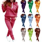 Women Track Suit 2 Piece Outfits Sweatsuit Pocket Hoodies Long Sleeve with Pants