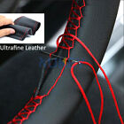 DIY Hand Sewing Fine Leather Auto Car Steering Wheel Cover W/ Needle & Thread (For: Toyota)