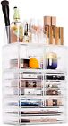 Sorbus Large Makeup Organizer-Clear Stackable Jewelry MakeupOrganizer for Vanity