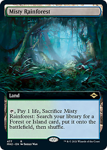 Misty Rainforest (Extended Art) [Modern Horizons 2] MTG Near Mint Foil