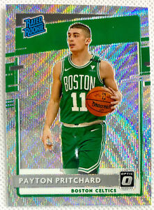 2020-21 Donruss Optic Payton Pritchard Rated Rookie Silver Wave Prizm Card RC