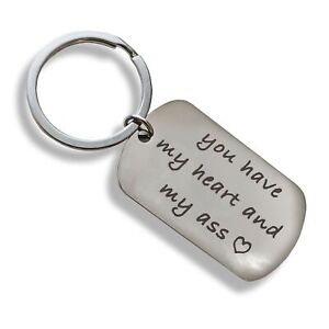 Funny Sexy Romantic Couples Keychain Gift For Her Him Boyfriend Love Keyring Tag