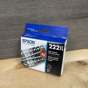 Genuine Epson 222XL Ink Cartridge Black Ink Cartridge Expires 07/2026