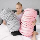 Chunky Wool Yarn Super Soft Thick Bulky Arm Knitting Roving Crocheting DIY Yarn