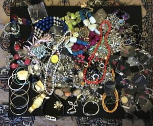 New Listing5+ pounds, mixed wearable/craft lot, earrings, bracelets, necklaces
