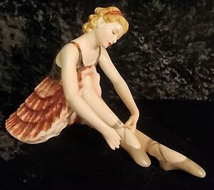 Vintage~Wein Keramos~Large  Porcelain Ballerina Dancer ~Stefan Dakon ~Austria