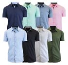Men's Solid Slim-Fit Button Down Short Sleeve Shirt ( Size S-5XL ) NWT Free Ship