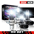 For Kia Rio5 2007-2011 4x LED Headlight Hi/Lo+Fog Light Combo