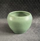 Vintage Zanesville Pottery Arts and Crafts Matte Green Stoneware Vase