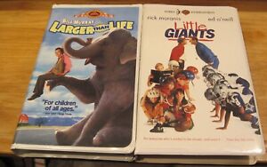 Little Giants (1994) + Larger than Life (1996) VHS Family
