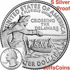 2021 S SILVER Proof George Washington Crossing the Delaware New Quarter Tuskegee