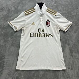 Adidas Jersey Mens Small AC Milan 16- 17 Away Soccer Football White STAINS