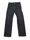 Vintage Levi 505 Jeans Mens 33x32 Black Denim Red Tab Straight Leg USA Made