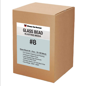 Glass Bead #8 Sand Blasting Media - Fine Size - 70-100 Mesh