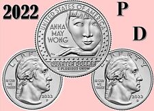 2022 P & D American Women Quarters - Anna May Wong - UNC - US Mint