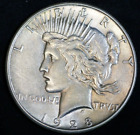 1928 S Silver Peace Dollar Bright, and Shiny