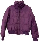 OBERMEYER Vintage Down Ski Jacket Purple Insulated Full Zip Coat Sz 10 Made USA