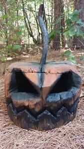 Chainsaw Carving Pumkin Jack O Lantern Wood Carving Halloween 21