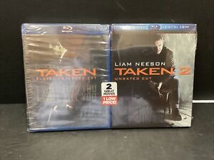TAKEN 2 / TAKEN (DVD Movie Lot) - LIAM NEESON - Action Suspense Thriller - NEW