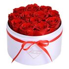 Glamour Boutique 12-Piece Forever Rose Round Velvet Gift Box - Preserved Roses