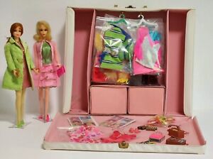 New ListingVintage TNT Mod Barbie & Stacey Doll LOT w/Clothes Accessories & Case