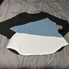 Shein Curve Long Sleeve Shirt Top Color Block Shein Size 3x Roughly Standard 1x