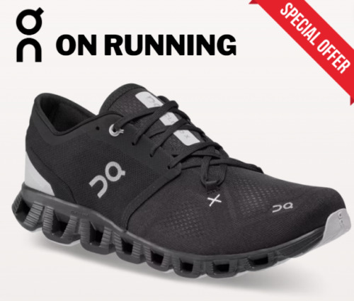 SALE 15% - Men's ON Cloud X 3 Running Shoes Black -  FULL US size AUTHENTI
