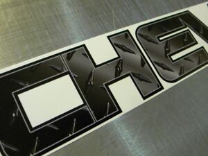 Chevrolet - Black Diamond Plate - windshield window tailgate decal sticker Z71