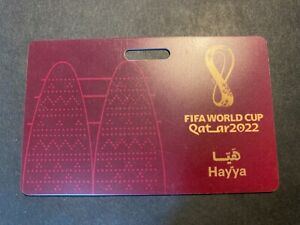 FIFA Qatar 2022 HAYYA Souvenir Guest Management Gate Pass World Cup