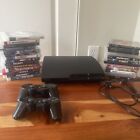 Sony PlayStation 3 Lot Slim CECH-2001A Console Black, 30 Game Bundle, Tested