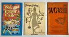 Lot of 3 Vintage Cookbooks PB Chinese Wok Tempura Recipe Books 1960s-1970s