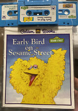 Vintage New Sesame Street Golden Book on Tape Cassette Set Of 3 Big Bird Oscar