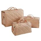 Better Beauty Cases 3-Piece Roll-up Travel/Cosmetic/Craft Bag Set (Champagne)