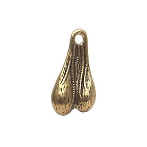 Solid Brass Bull Balls Edc Paracord Beads Keychain Key Ring Zipper Multi Tools A