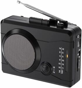 Cassette Player Personal Audio Recorder with Speaker, Radio Recording Converter